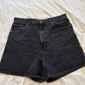 Classic Black Denim Women's Shorts